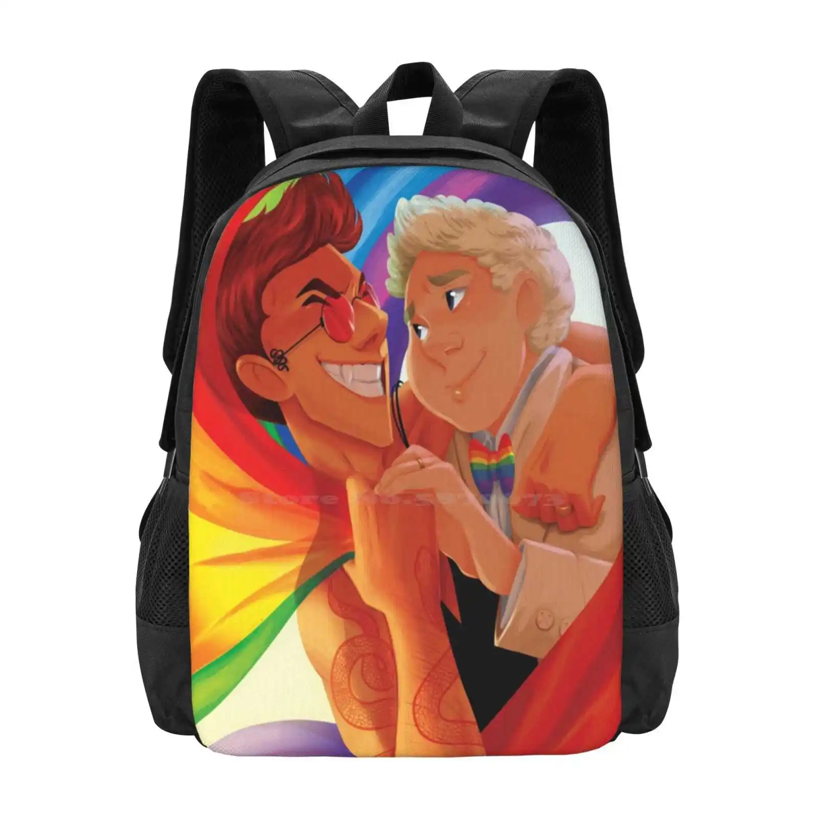 

Сумка Go Pride, рюкзак для мужчин, женщин и девочек-подростков, ЛГБТ Pride Month Rainbow