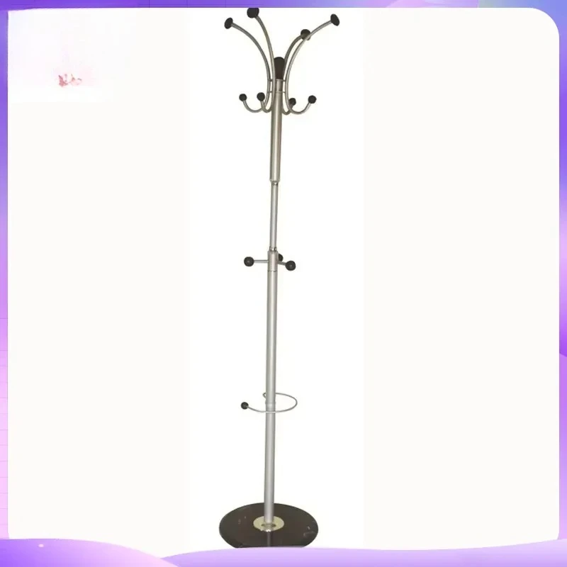 Wooden Coat Rack Stand Stainless Steel Hanger Tree Hallway Clothes Organizer Easy Assembly Home Furniture Storage Display