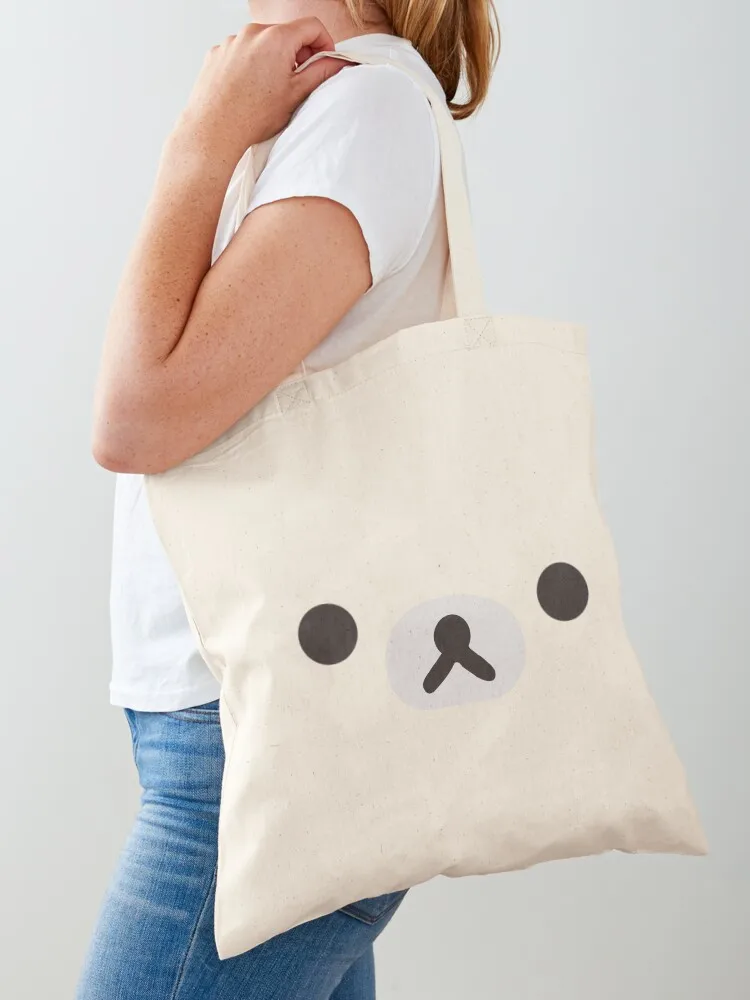 

Rilakkuma Bear Face Tote Bag tote bag women shopper bags for women canvas bags Woman shopper bag
