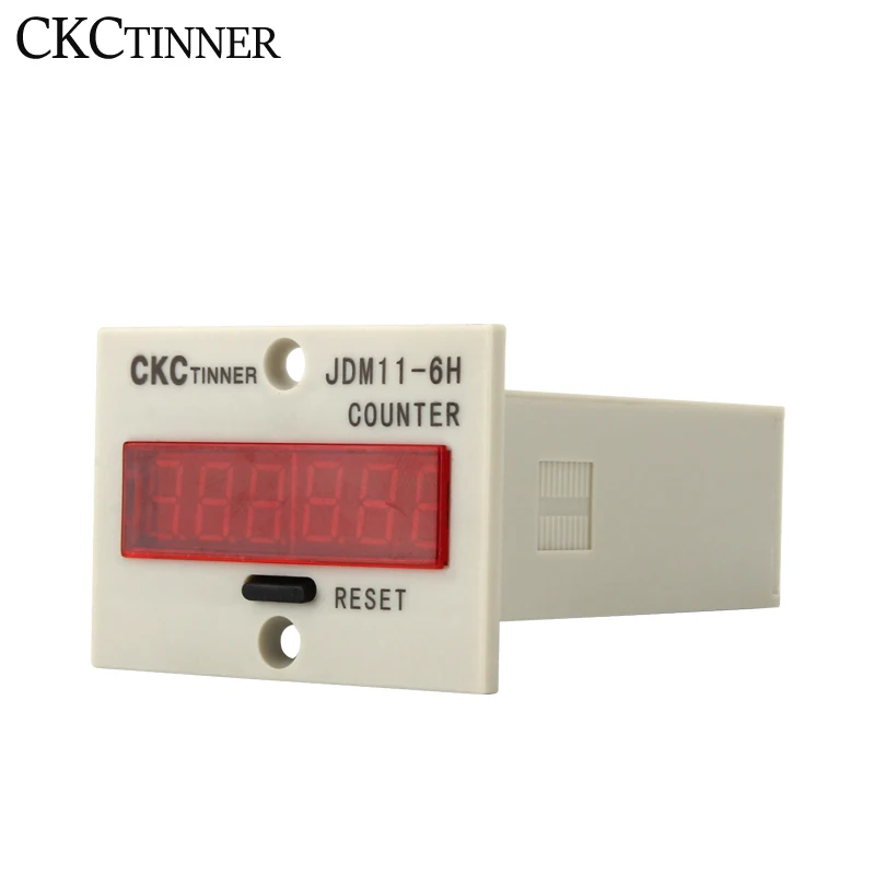 Digital Counter JDM11-6H Electronic Industrial Counter with Proximity Switch NPN LJ12A3 LJ18A3 E3F-30C4 PL05-N SN04 Foot Switch