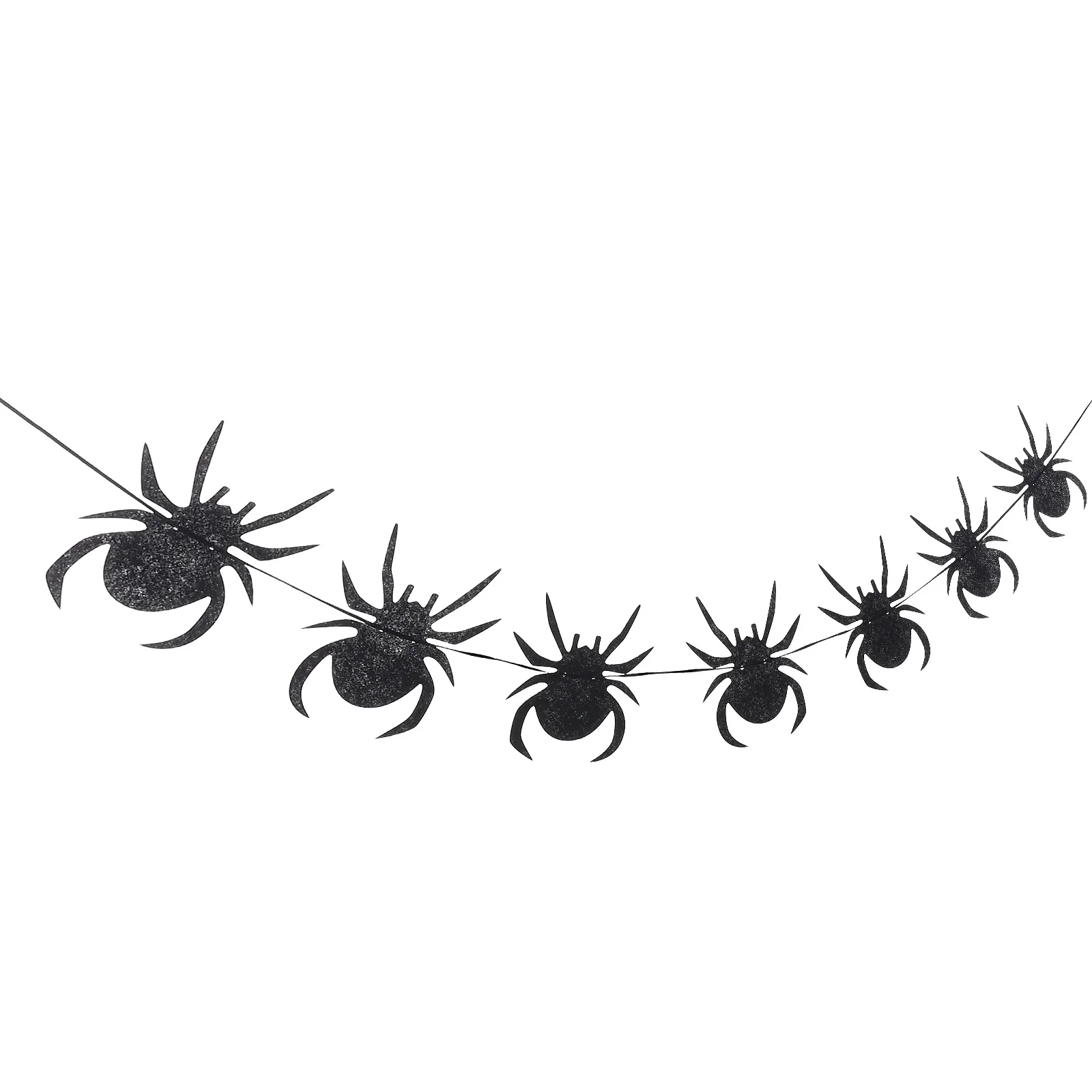 لافتة حفلات الهالوين، لافتة لباد العنكبوت، زينة معلقة على شكل عنكبوت أسود، تصميم إبداعي، صناعة متقنة، حديقة المنزل