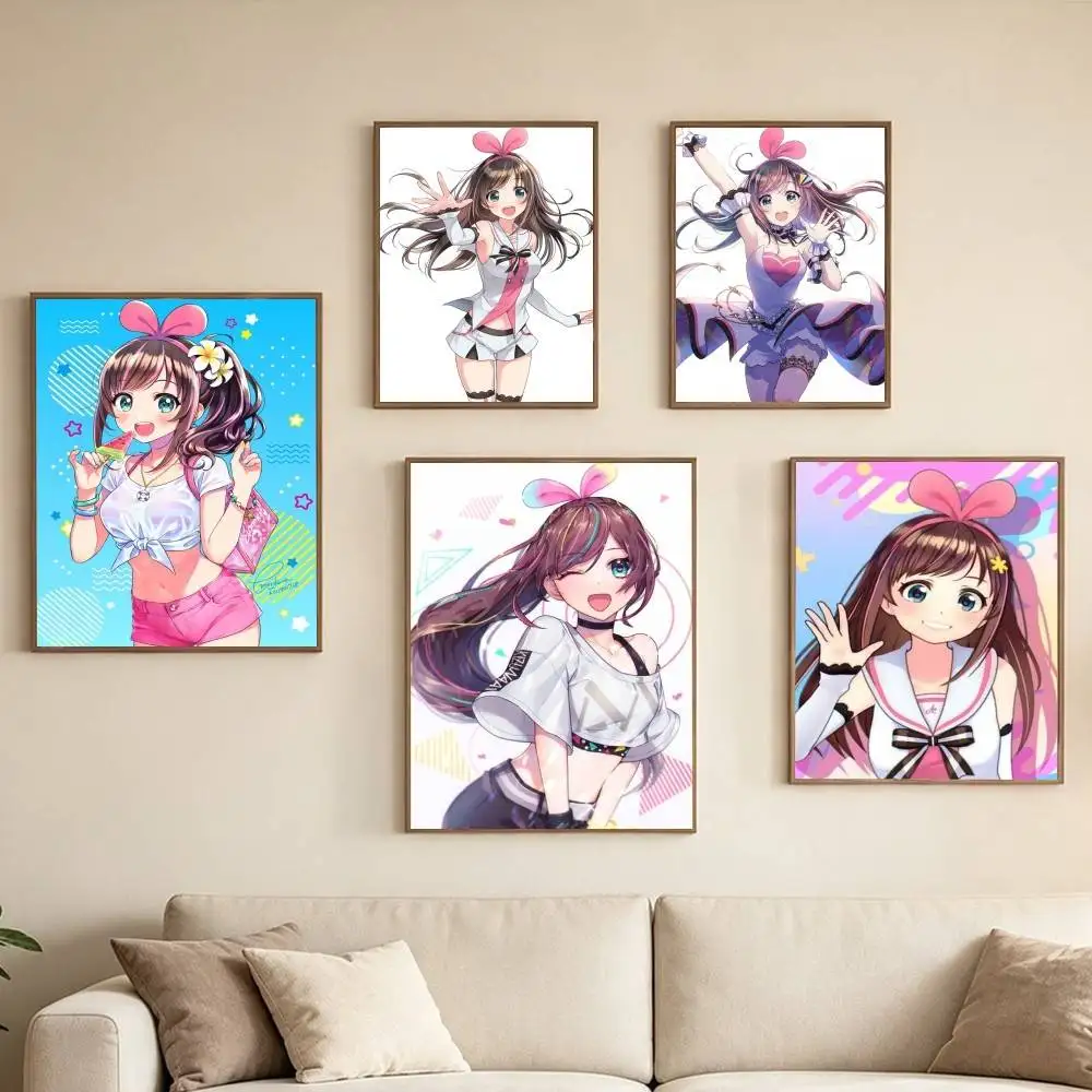 VTuber K-Kizuna-A AI Poster High Quality Dorm Living Room Aesthetic Wall Decoration Painting Stickers Gift