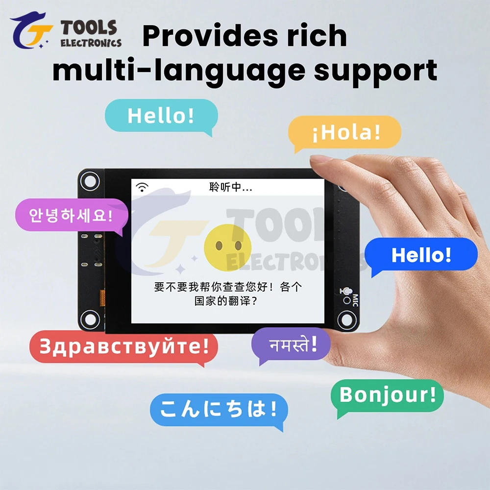 ESP32-S3 Development Board 2.8-Inch TFT Touch Screen WiFi Bluetooth AI Display Module with Type-C Interface for Xiaozhi