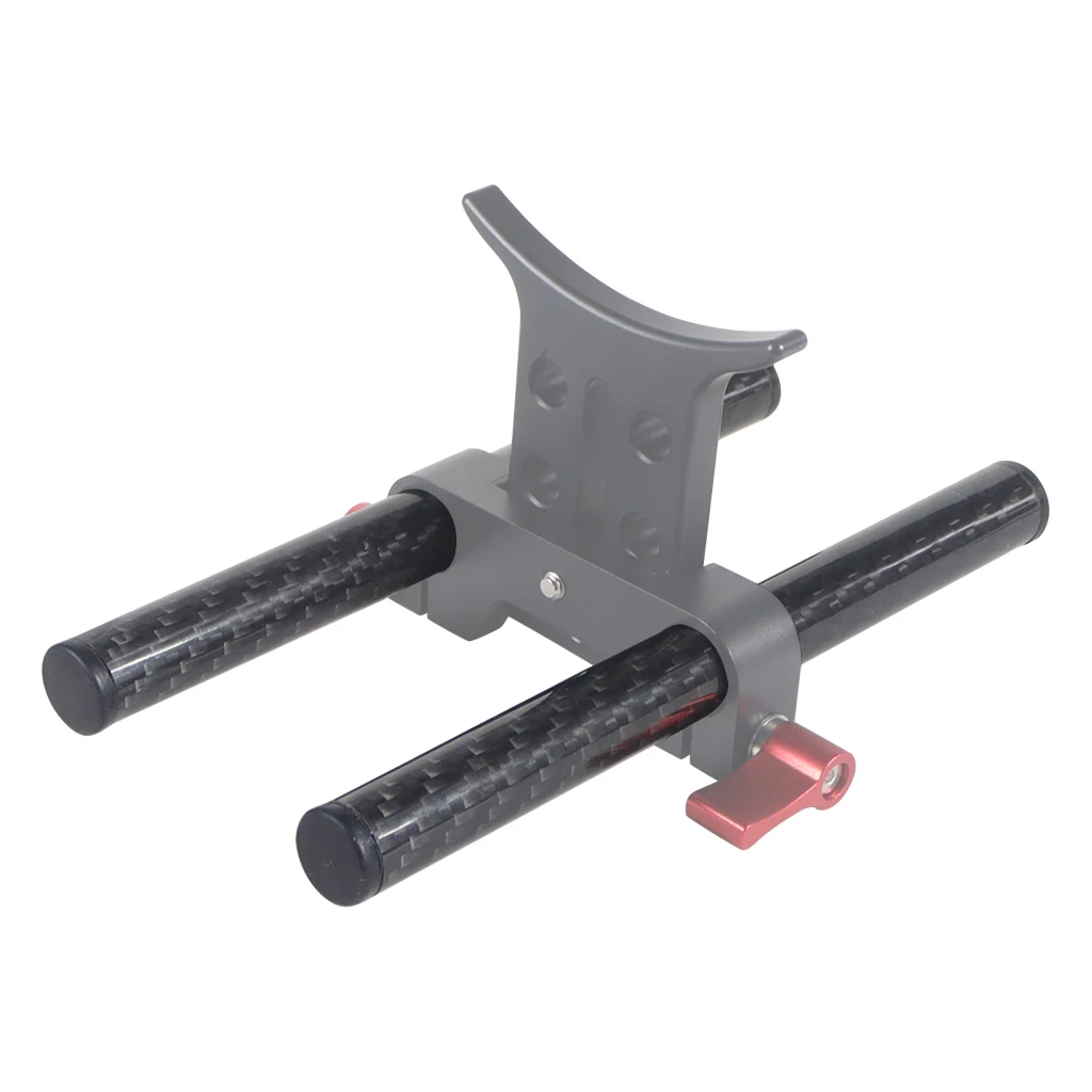 2Pcs 15mm Carbon Faser Rohr Stange 10cm 15cm 25cm 30cm 40cm für Dia 15mm Rod Rail System Follow Focus Kamera Käfig Kit Zubehör – Detail 3