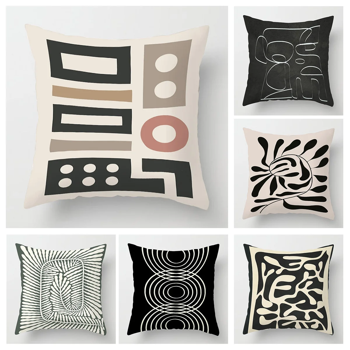 

Абстрактный геометрический чехол для подушки, современный скандинавский стиль, чехол для подушки, диван, спальня, домашний декор, наволочка