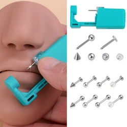 1-4 pcs Lip Ear Cartilage Piercing Gun Tool Kit Lip Stud Labret Cartilage Tragus Helix Daith Piercing Tool with Raplace Ball 16G