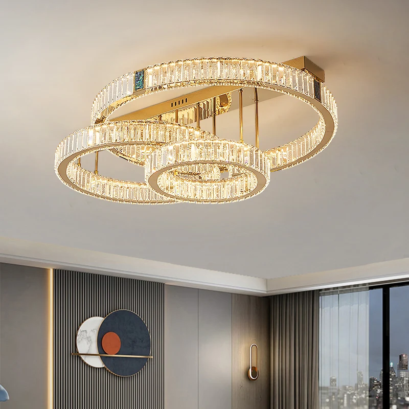 Home Decoration Pendant Lights, Luxury Crystal Living Room Chandelier, Bedroom Pendant Lamp, Ceiling Light, Indoor Lighting