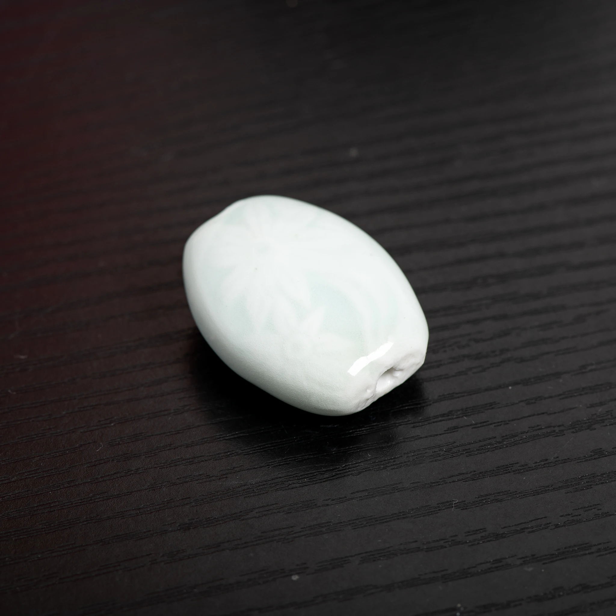 White Large Flat Stone Ceramic Beads for Jewelry Making DIY Craft Beads for Bracelets Necklaces Earrings 1 Piece TCZ680