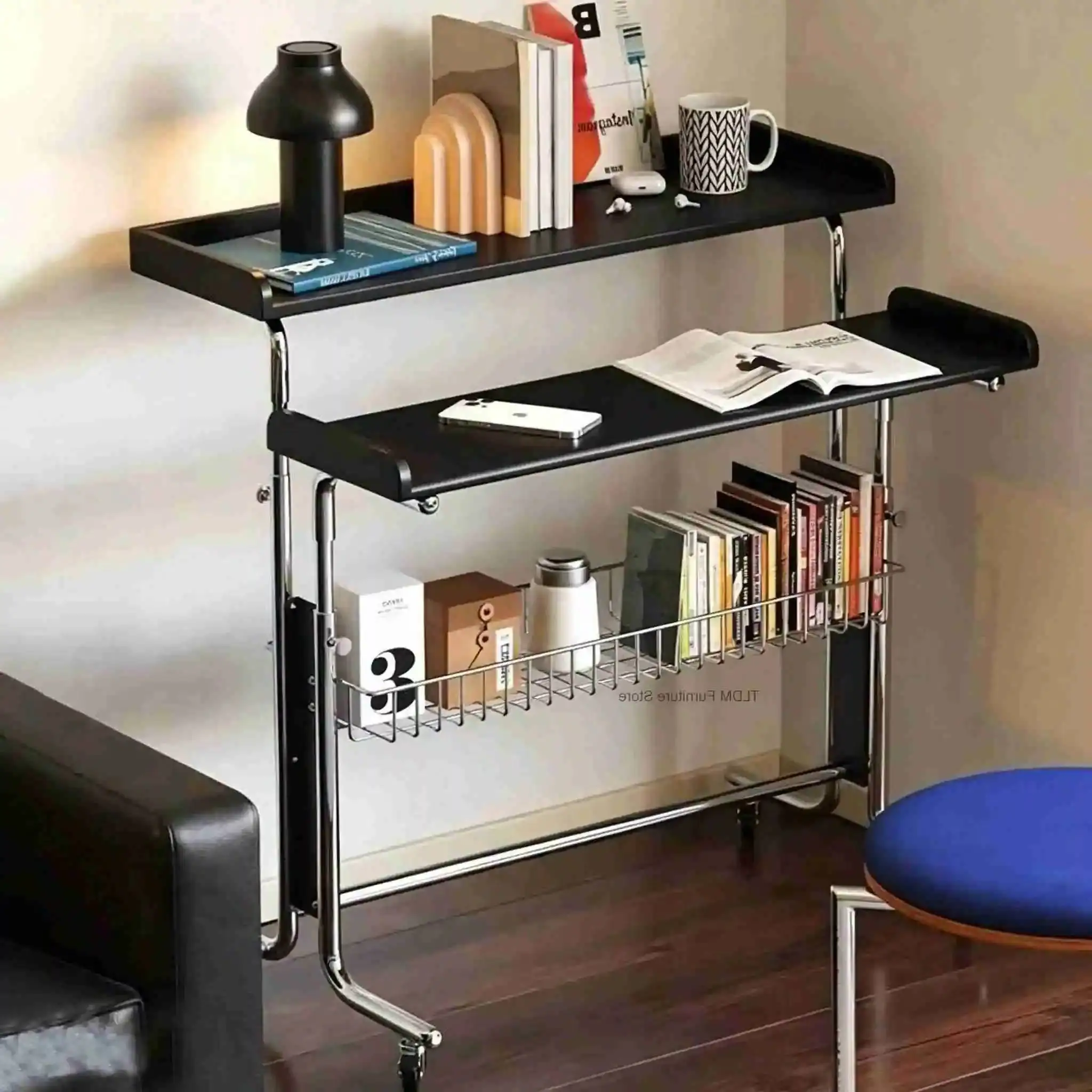 Computer Nordic Height Solid Vintage Wood Adjustable Office Desk Desks Home Designer Movable Office Table Narrow Sofa Side Table