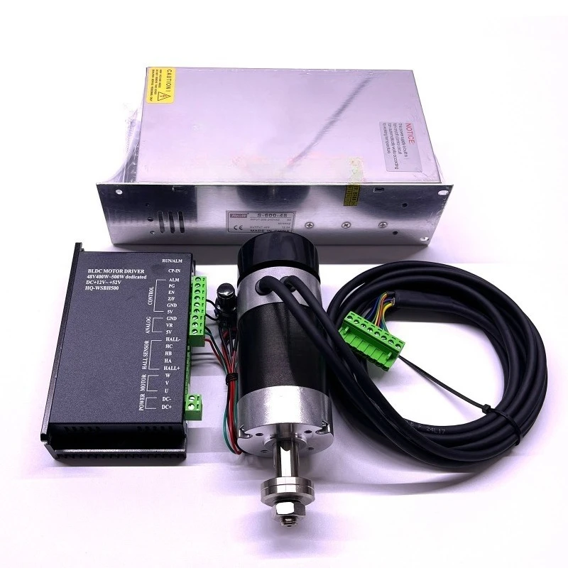 Saw blade spindle 48V 400W high-speed air-cooled brushless motor closed-loop four-piece set
