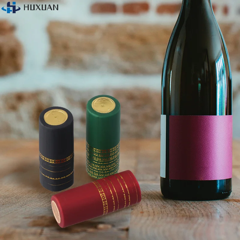 10Pcs Wine Bottle Heat Shrink Capsules Cover Sealing Red Wine Heating Shrinkable Caps Airtight Shrinking Film Home Bar Supplies