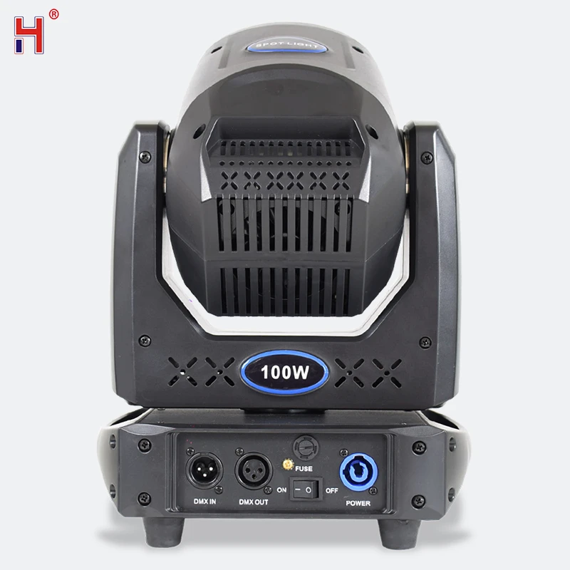 HongYi NEW LED Spot 100W Gobo Moving Head With 5 Face Prisms 15 DMX Professional Equipment For Disco Wedding Party DJ Home Stage