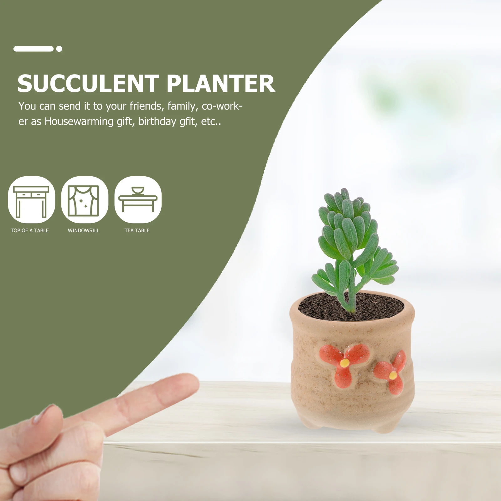 

18 Pcs Simulated Succulents Faux Outdoor Plants Mini Artificial Pe Realistic Fake Simulation Decorative