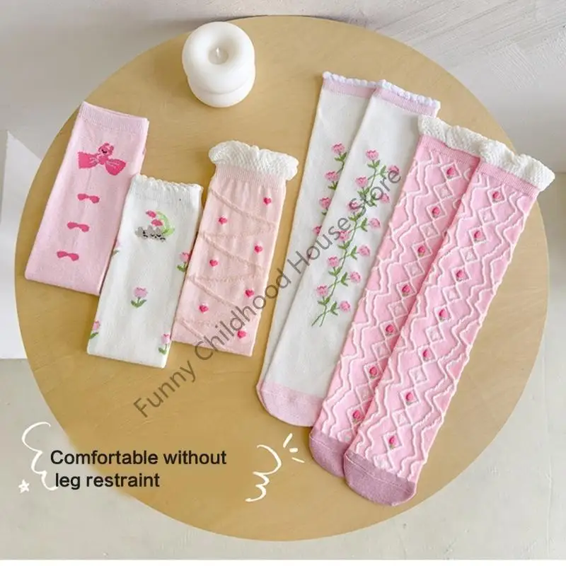 

D0LA выше колена носки для девочек мягкие и удобные длинные трубные чулки твердый цвет для ежедневного износа и вечеринок