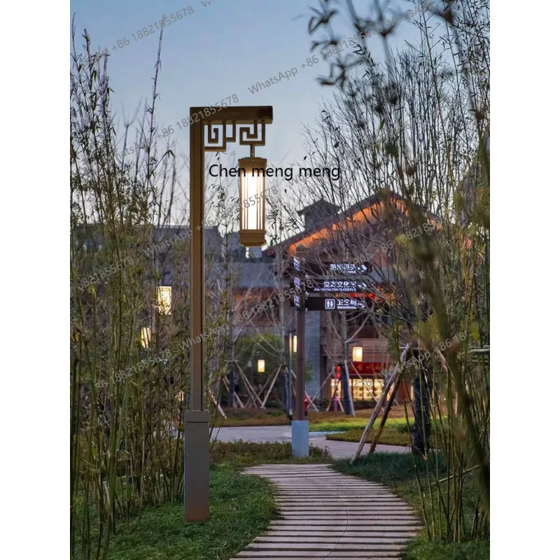 

Outdoor waterproof Chinese high pole street light Outdoor landscape community B & B light Park decorative light