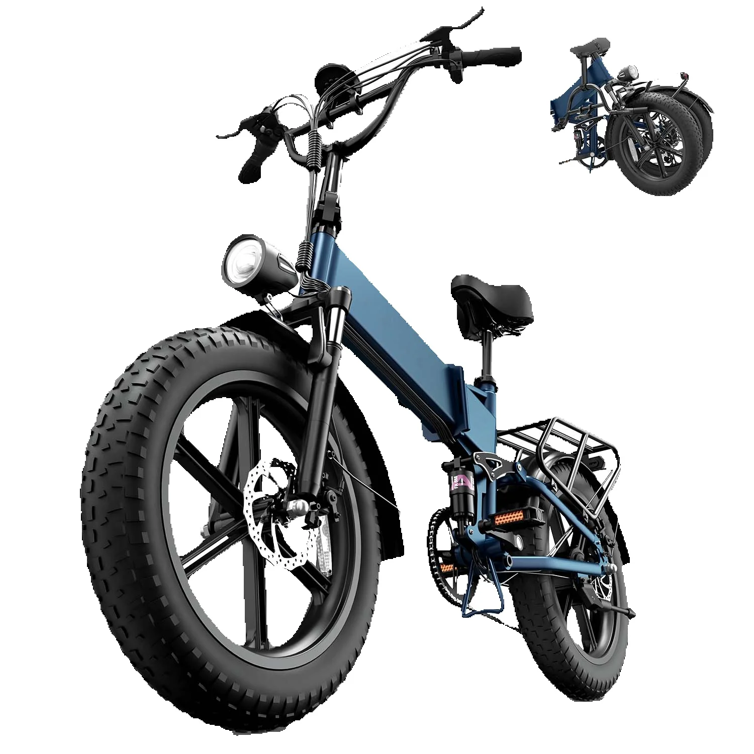 URLIFE T5 Elektrofahrrad Faltbares E-Bike 48V13AH Akku City-Elektrofahrrad 20*4 Fat Tire E-Bike