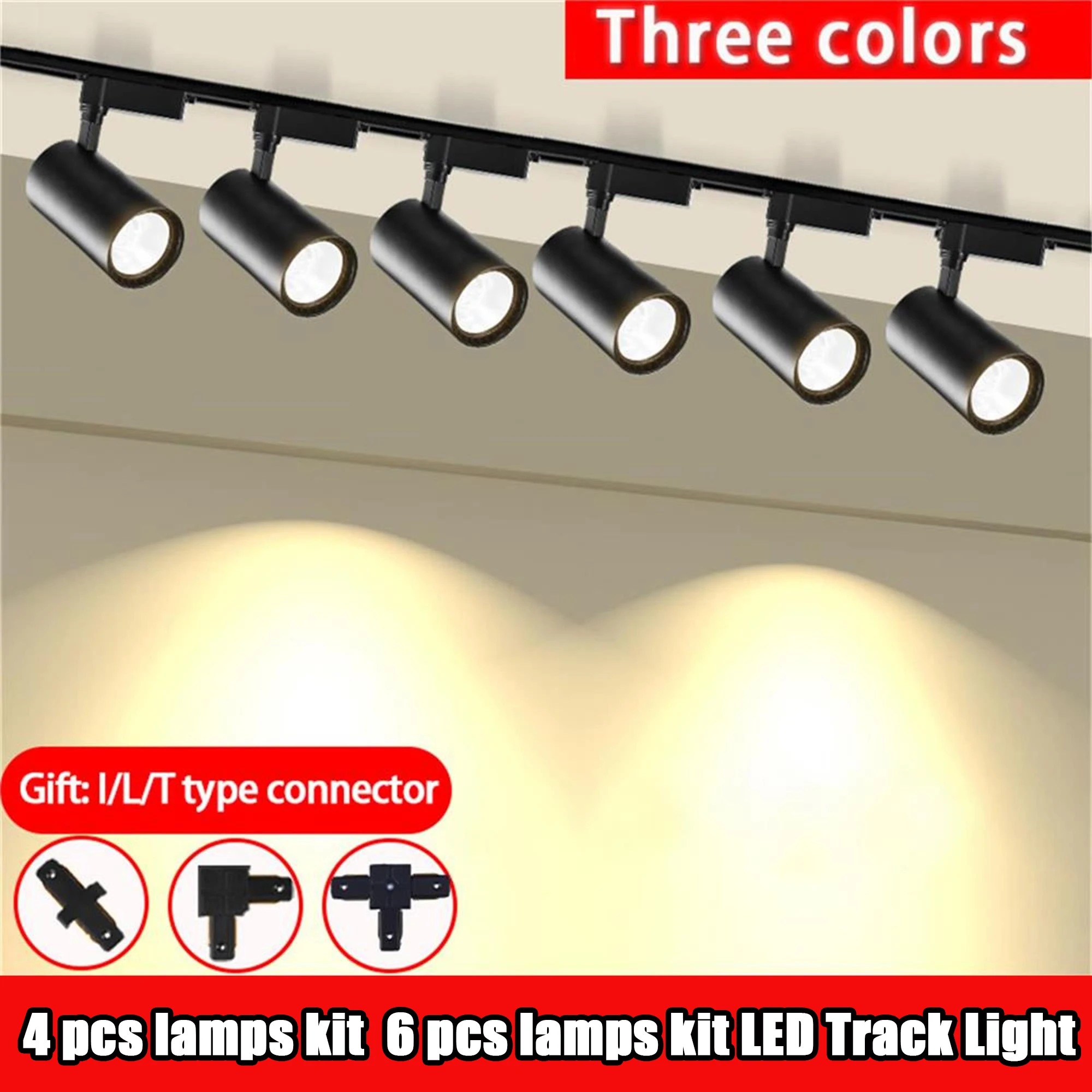 Foco LED para riel, sistema de iluminación LED para techo, cocina, hogar, tienda, conjunto de lámparas LED para riel, foco LED para tienda.