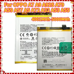 New Battery for OPPO A7 A9 A92S A79 A59 A57 A5 A72 A32 A53 A55 4001MAh-5000MAh + Tools