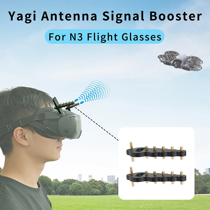 For DJI NEO2/Avata2 Drone Flight Glasses Goggles N3 Yagi Antenna Signal Booster Amplifier Extended Signal Range Neo Accessories