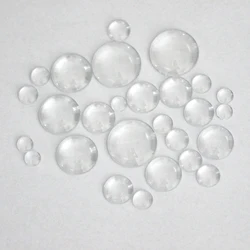 10Pcs Clear Glass Round Cabochons Transparent Dome for Jewelry Making DIY Findings 8mm 10mm 12mm 14mm 16mm 18mm 20mm 25mm 30mm