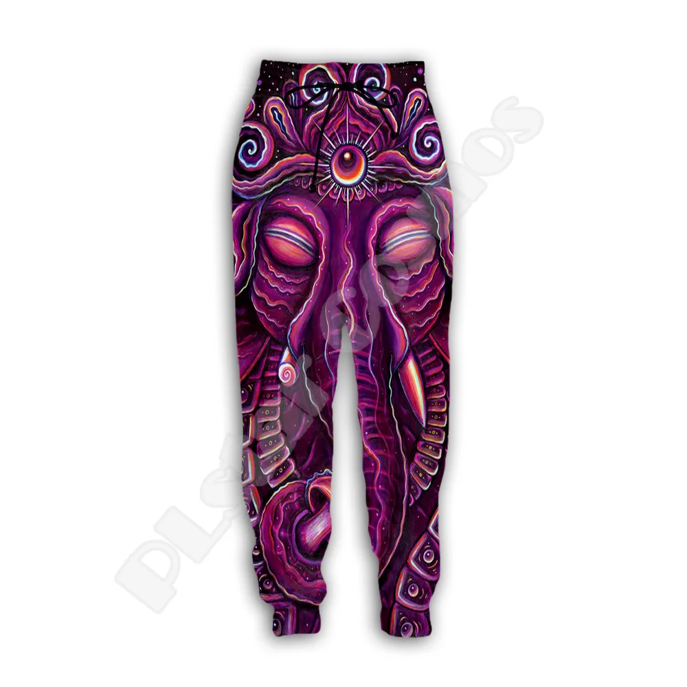 Newfashion Trippy Buddha Mandala Psychedelische Kleurrijke Retro 3Dprint Heren/Dames Streetwear Joggingbroek Grappige Casual Broek X3