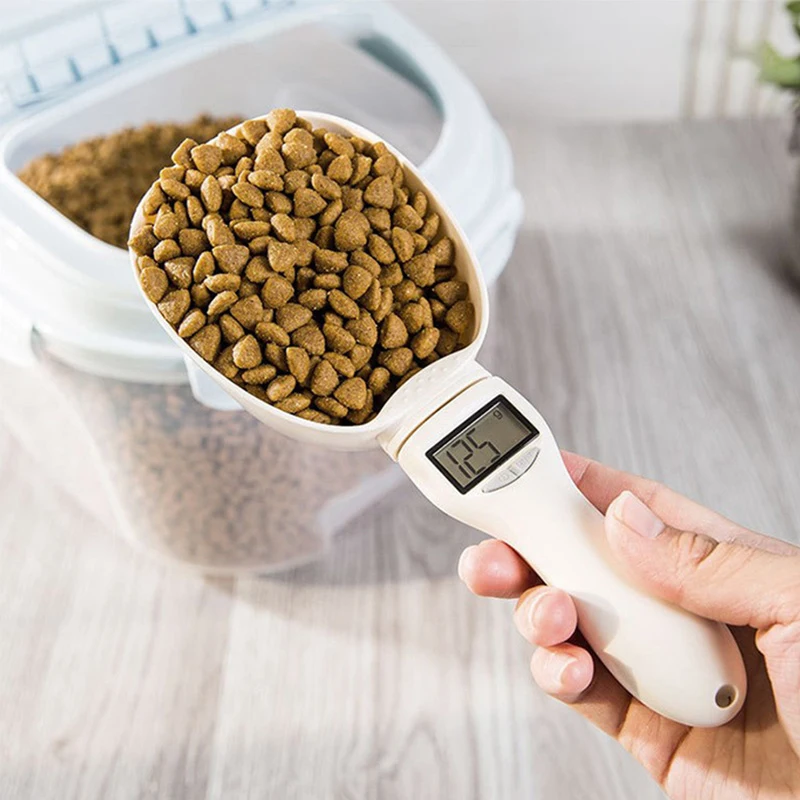 Electronic Measuring Tool Dog And Cat Feeding Bowl Measuring Spoon Dog And Cat Feeding Food Measuring Spoon Digital Display