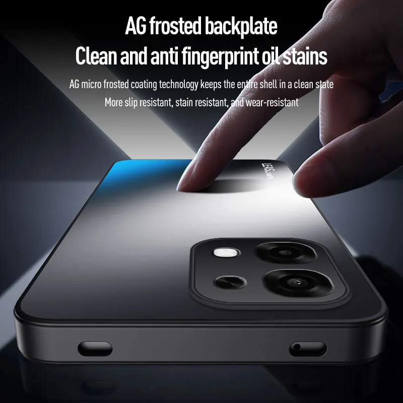 حافظة لهاتف OPPO F31 A6 Pro 4G 5G فاخرة من الأكريليك غير اللامع غطاء كمبيوتر متجمد لهاتف OPPO F31 ممتص للصدمات Funda #3