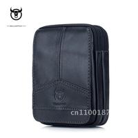 Bullcaptain Cowhide Leather Men Waist Pack Multifunctional Outdoor Travel Belt Money Bags For Male Phone Pouch Clutch JYB083