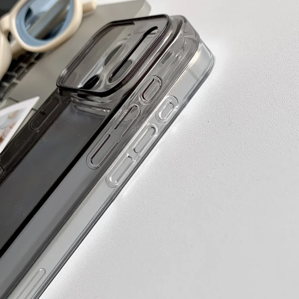 حافظة شفافة كريستالية رفيعة للغاية لهاتف آيفون 17 Air 16 15 14 13 12 Pro Max Plus 17Pro غطاء مدرع صلب بسيط بلون عادي #4