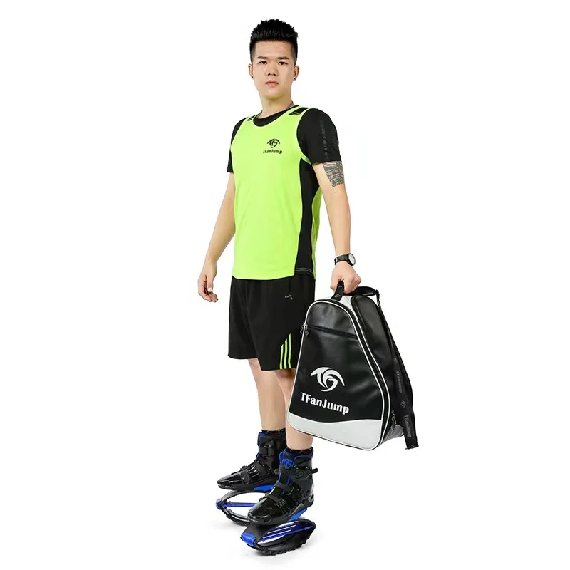 Fashion Leather Bounce Boot Backpack Outdoor Travel Packing Durable for Kangoo Jumps Shoes Gym Sports Exercise Shoulder Bag