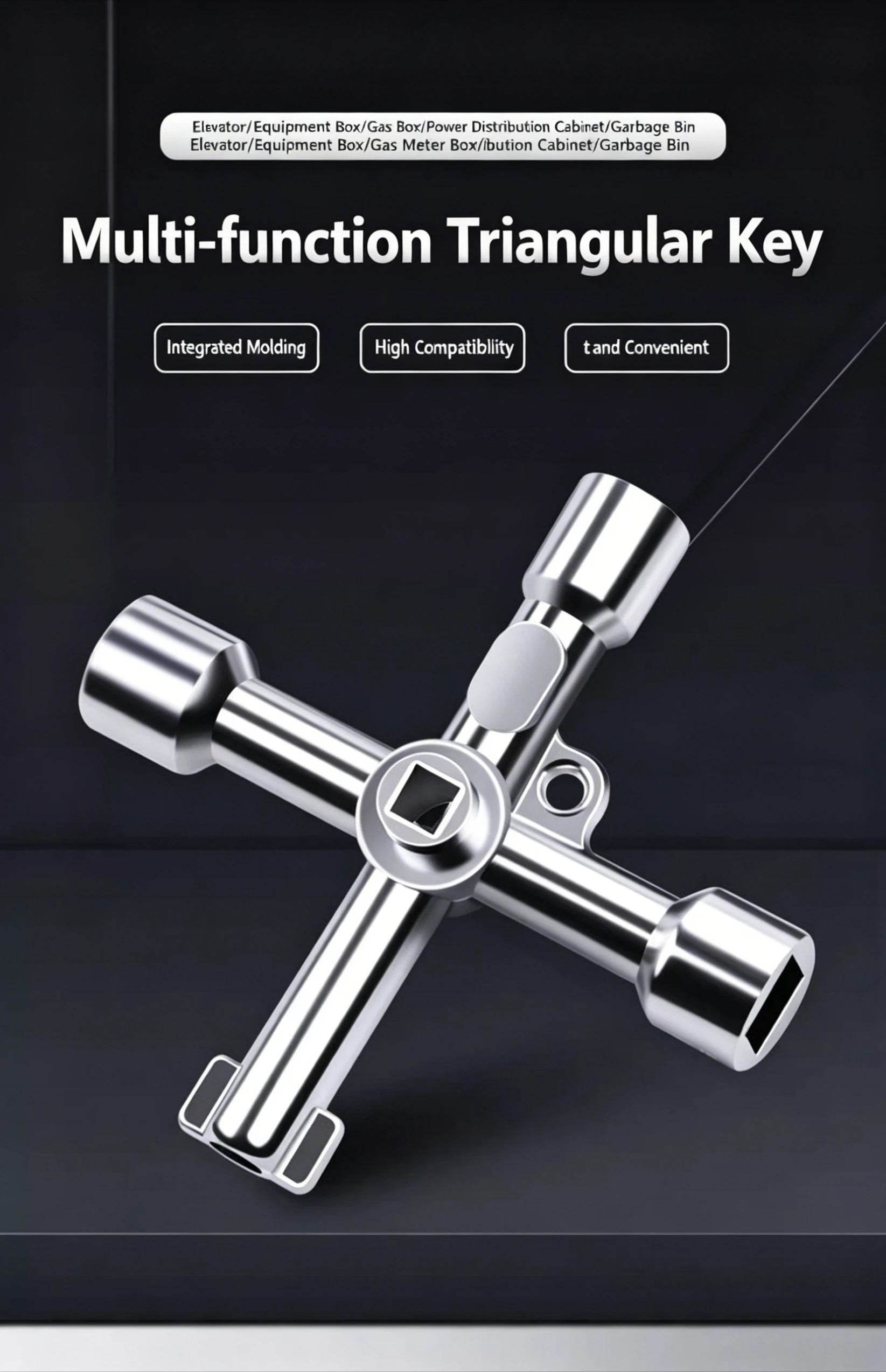 Multi Function Wrench Water Valve Key Universal Special Switch For Tap Water Gate Pressure Reducing Valves