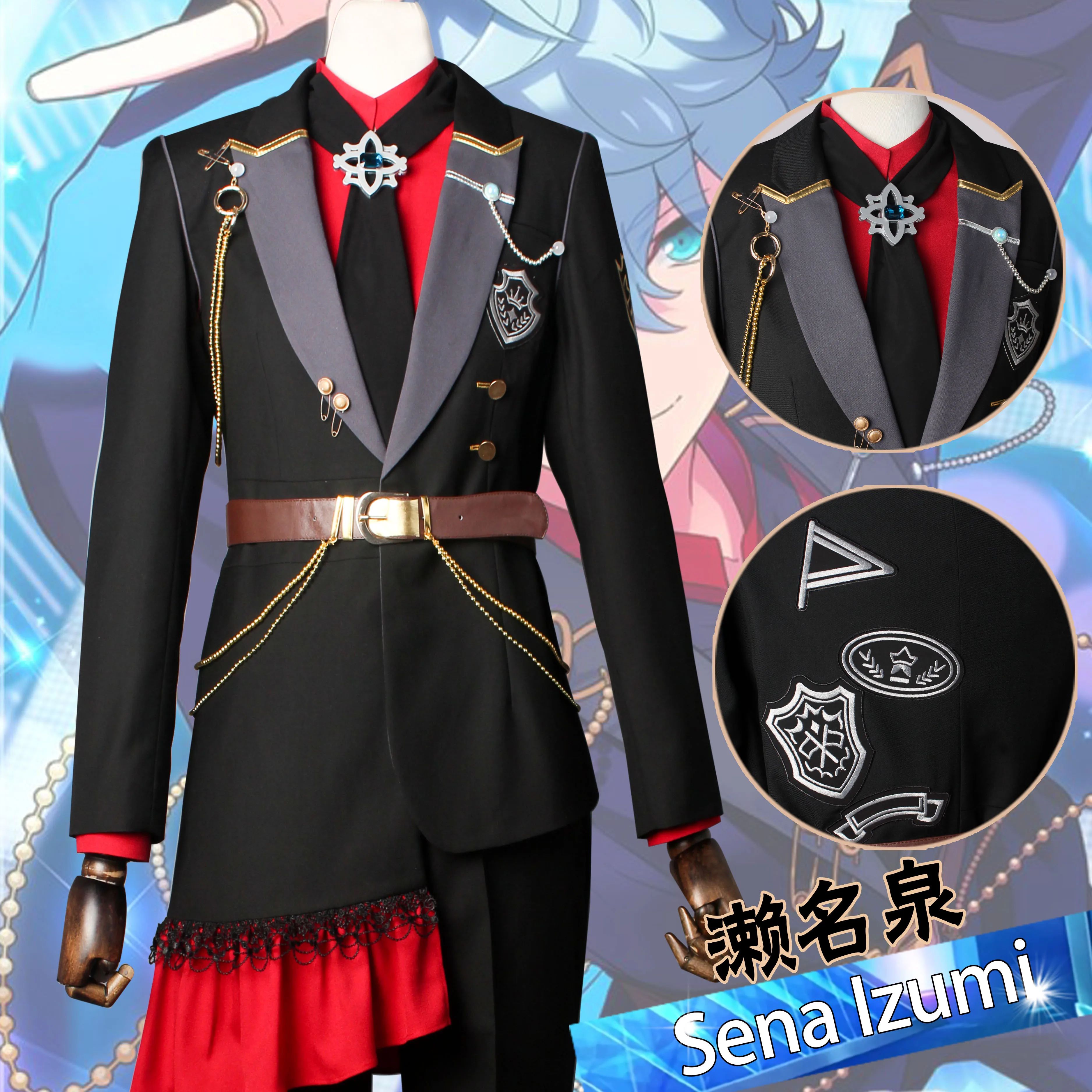 COS-KiKi Ensemble Stars 2 Amagi Hiiro Appointment Of Time Game Suit Cosplay Costume Gorgeous Uniform Halloween Party Outfit