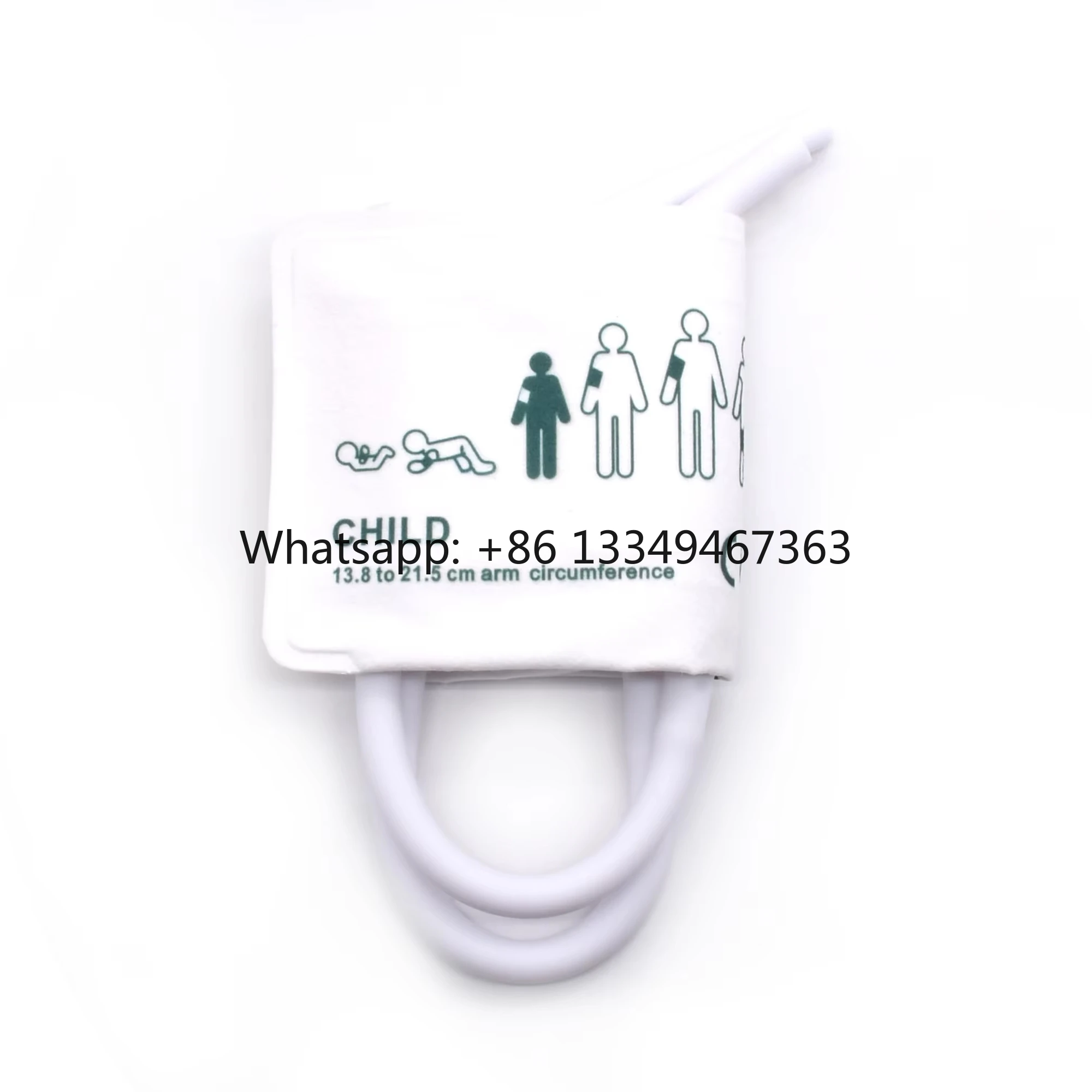 

Best price e NIBP Cuff Double Tube Pediatric Size 13.8-21.5cm Latex Non-Woven BP Cuff Factory Supply discount