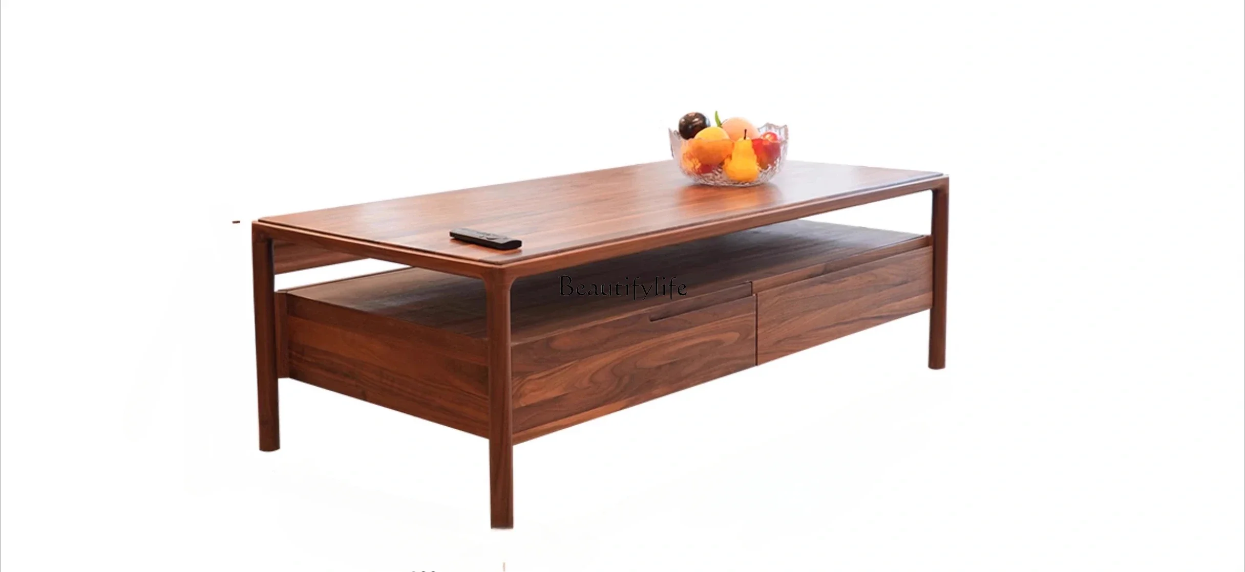 

ls 42North American black walnut all-solid wood coffee table simple Nordic style sofa coffee table multi-function