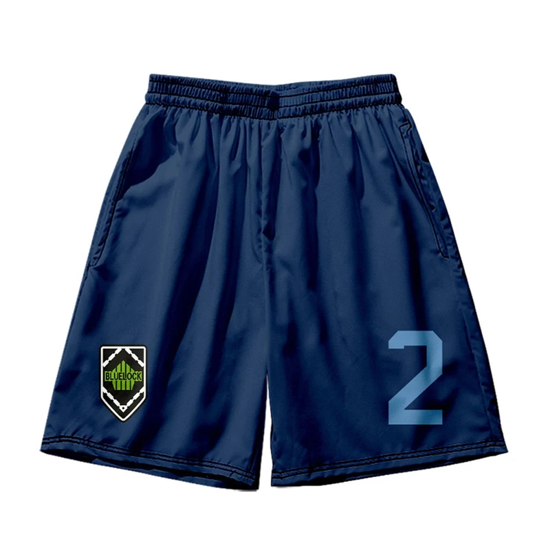 애니메이션 만화 캐주얼 반바지 남성 여성 블루 잠금 축구 스포츠 체육관 반바지 피트니스 3D 인쇄 빠른 건조 보드 반바지 여름 남자