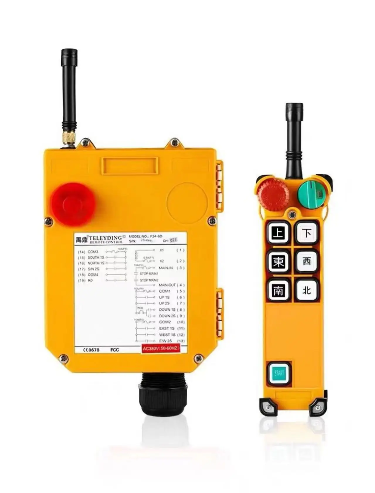 F24-6D High quality Wireless Industrial Remote Control for Electric Hoist Crane Lift