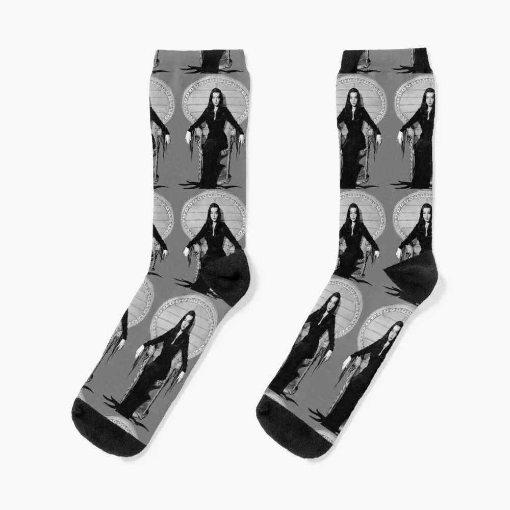 

Morticia Addams Socks japanese fashion christmas gift Men's Socks Luxury Women's