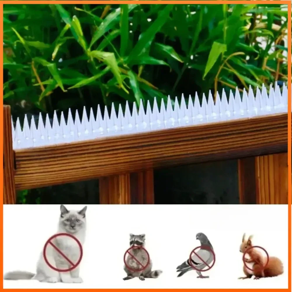1 szt. 12CM Plastikowe Kolce Odstraszające Ptaki na Ogrodzenie Ścianę Przeciw Kotom Gołębiom Szczurom na Zewnątrz do Ogrodu Odstraszacz Zwierząt