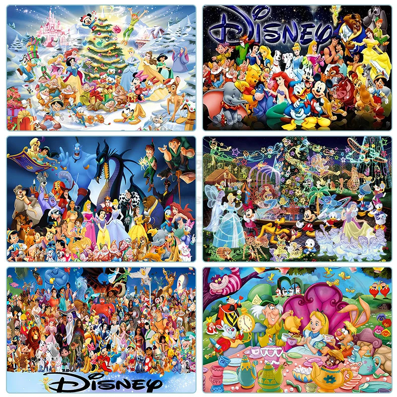 Disney Princess Minnie Mickey Winnie Lion King Photography Background Fairy Tale Castle Kids Birthday Party Backdrop Customized