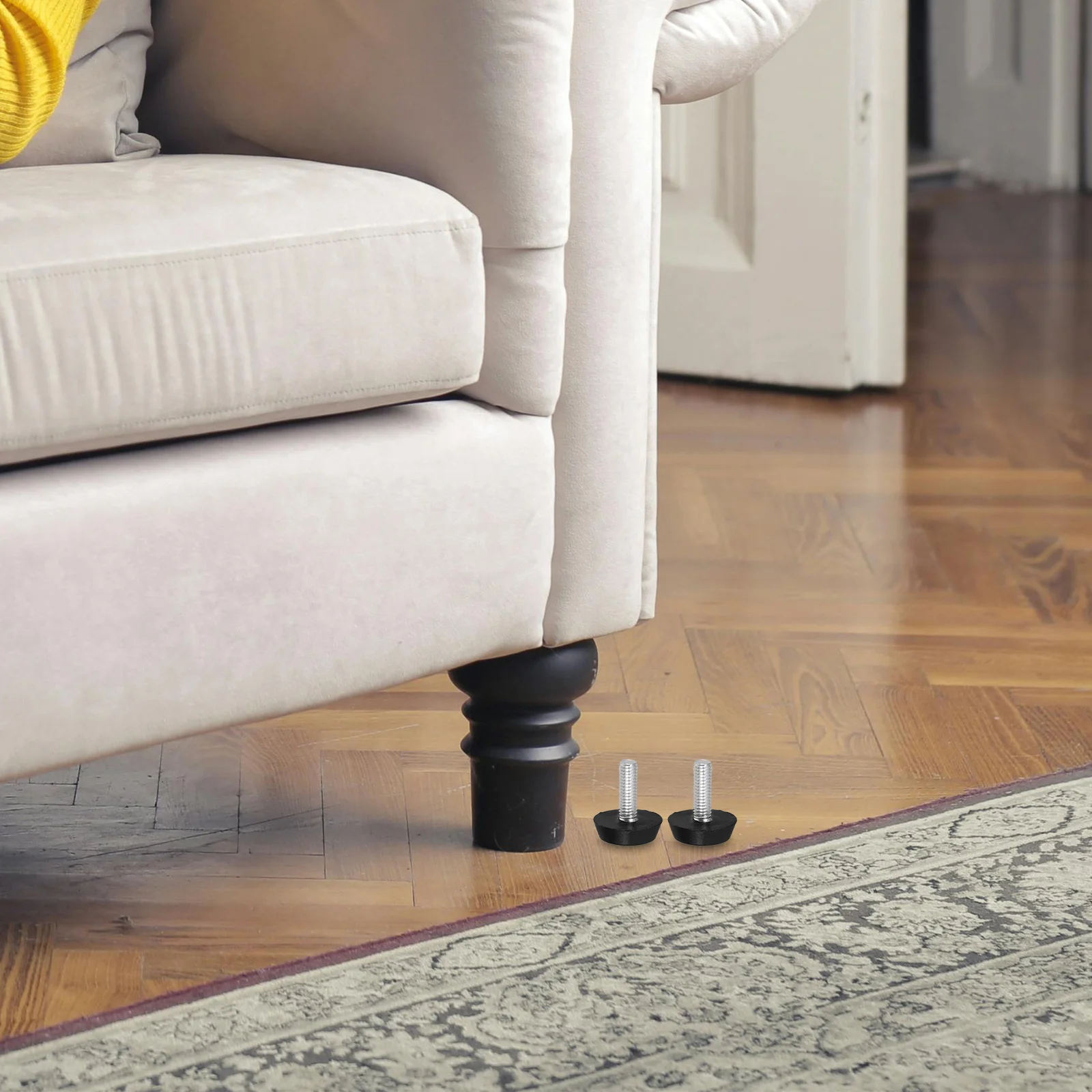 

20pcs Adjustable Furniture Foot Pads Height Adjustable Levelers For Chairs Tables Sofas Office Silent Durable Floor Protectors