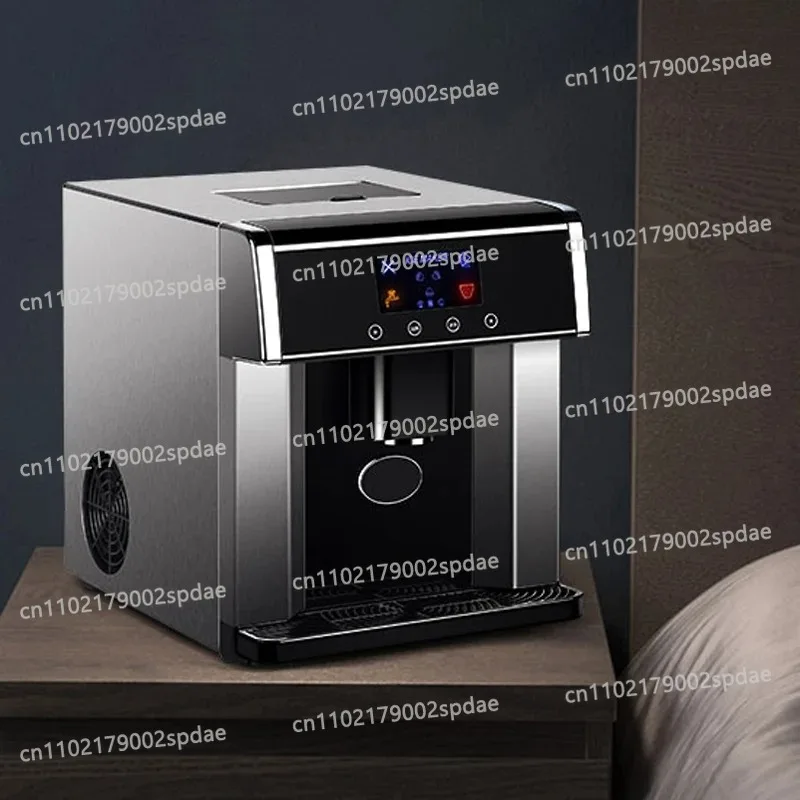 Commercial Automatic Ice Maker 10-15kg Round Ice Machine With Cold Water Function English Control Panel