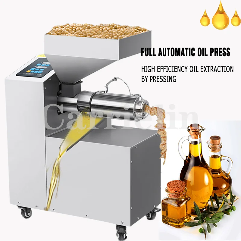 

Commercial Full-automatic Oil Press Machine Electric Large Power Hot Cold Walnut Peanut Oil Presser Extractor Equipment