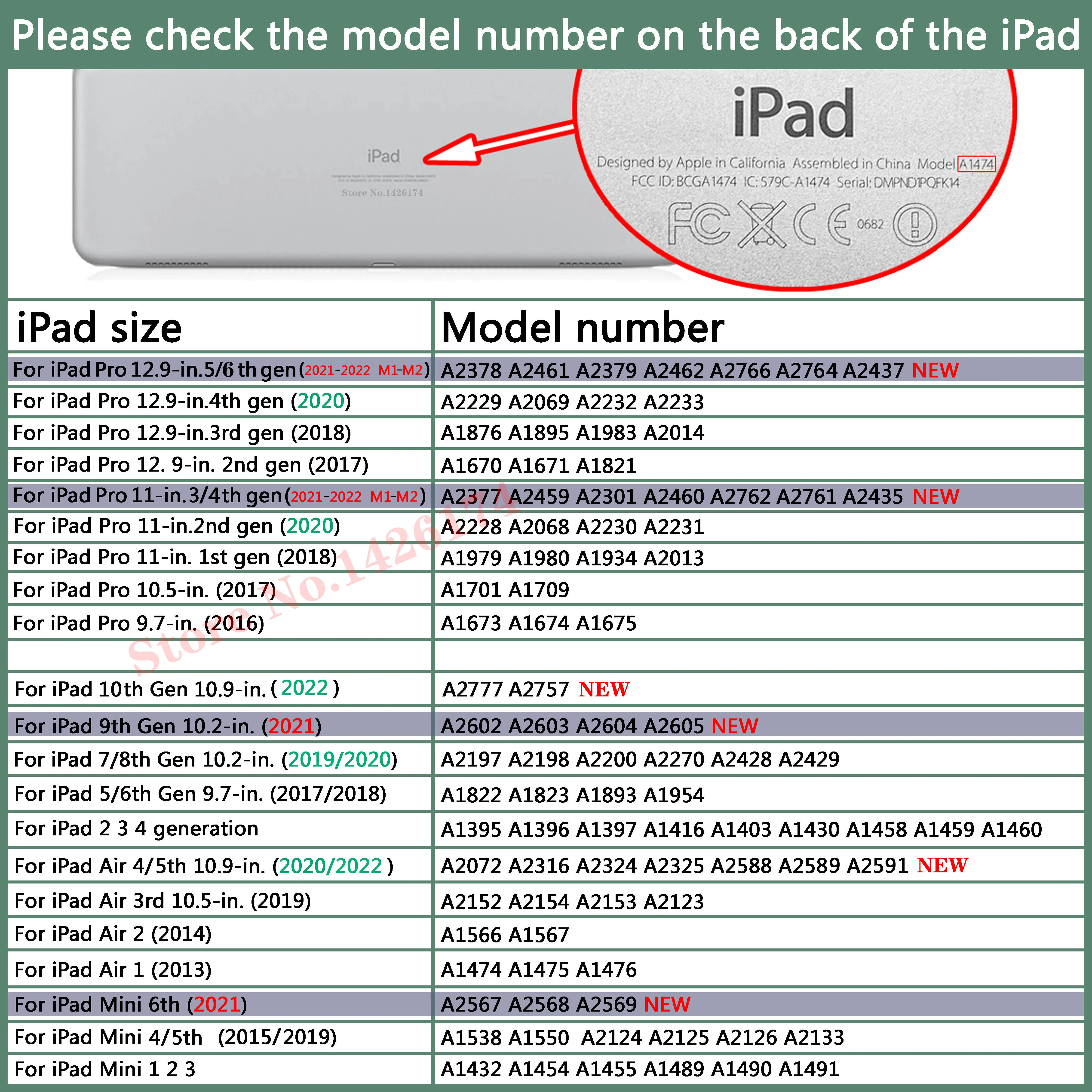 حافظة حامل قلم رصاص جديدة لجهاز iPad 2022 Air 5&4 Mini 4 5 6 2021 Pro 11 "10.9" 10.5`10.2`9.7 "7.9" بوصة وسادة هوائية بأربعة زوايا غطاء ناعم