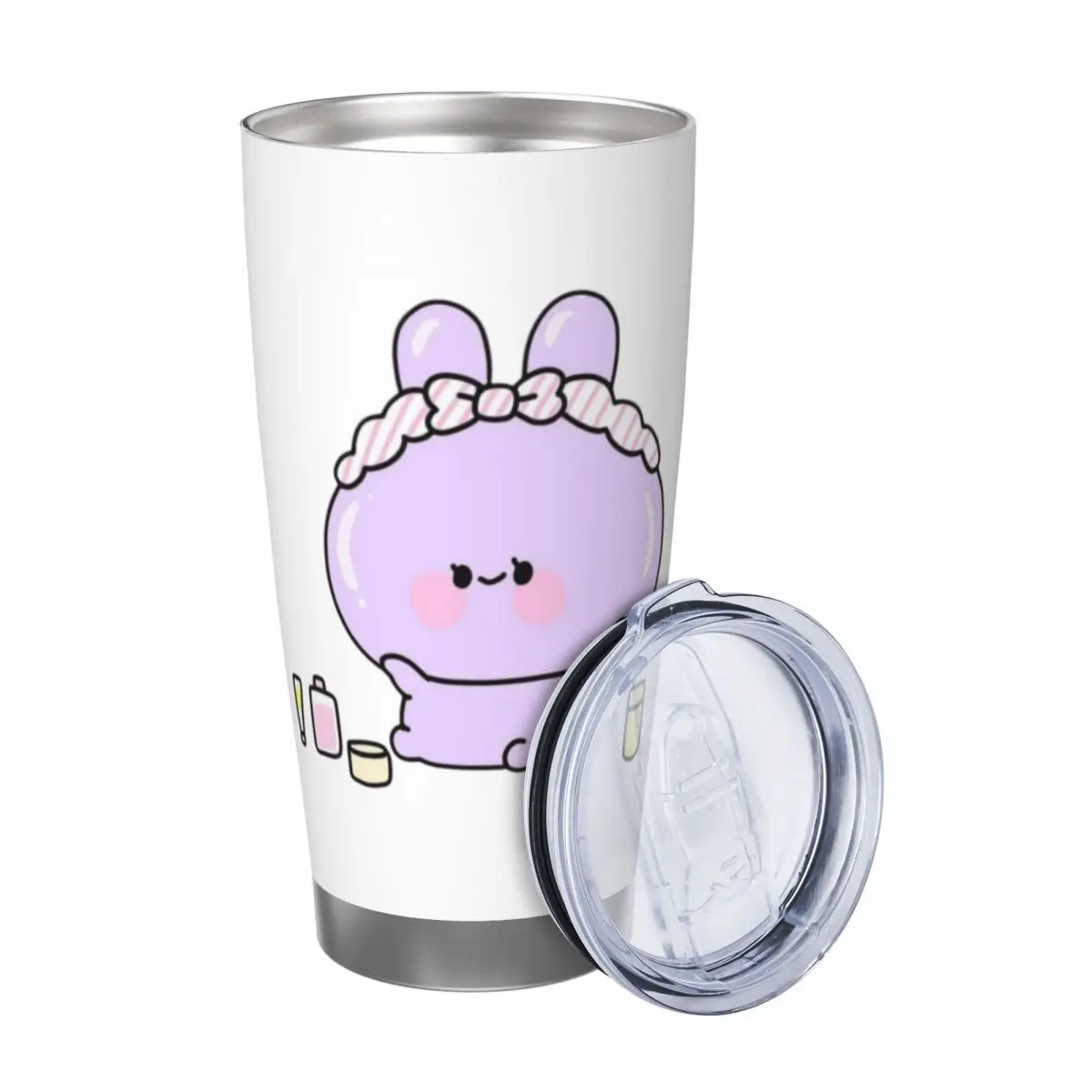 Asamimichaan Cute Asamimi 20oz Cup Large Capacity Car Mug Leak-proof Juice Coffee Cup Food Grade