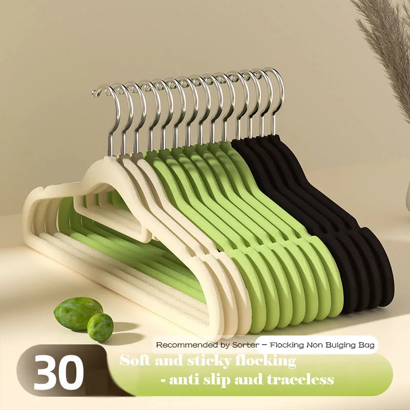 Anti-ombro ângulo flocagem cabide, simples, sem marcação, antiderrapante, espessado, molhado e seco, multi-propósito, moderno