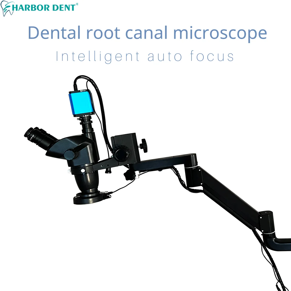 Microscopio Dental con cámara de enfoque automático, equipo Dental con Zoom continuo para silla Dental, Unidad de mesa personalizada, 3.35X ~ 22.5X