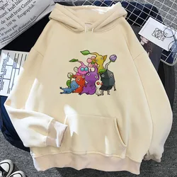 Pikmin hoodie harajuku pattern manga comic streetwear kawaii girl sweatshirts pullover comfortable manga patterned anime