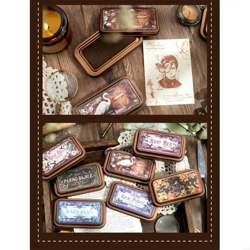 تجفيف سريع للحبر الحبر القصاصات الحبر حبر الحبر المعدنية inkpads سلسلة أسطورة العصور الوسطى الحبر اللوازم المدرسية