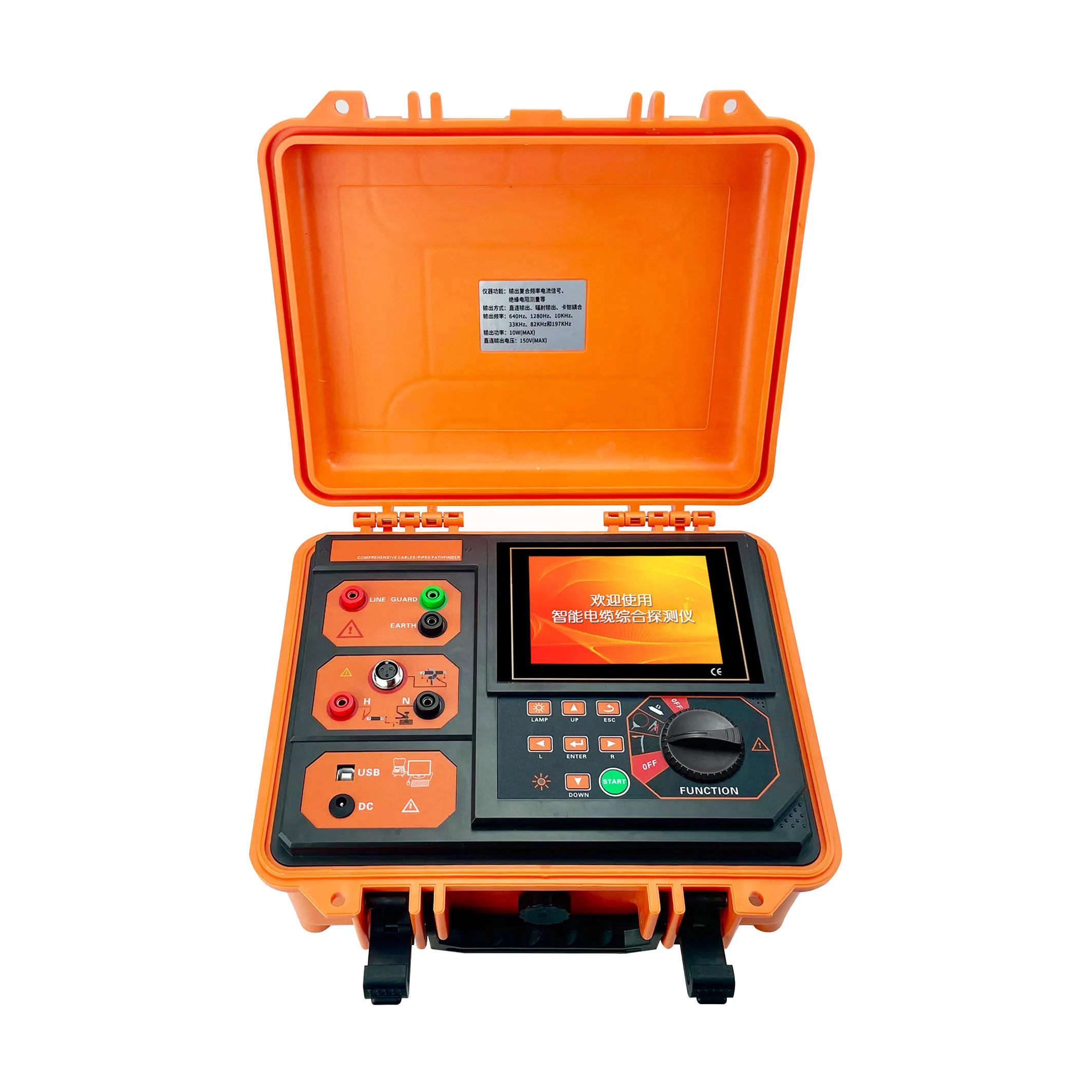 Professional Underground Cable Tester for Locating Faults Showing Direction & Detecting Depth Multifunction Cable Identifier