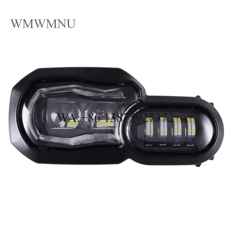 Wmwmnu Super Motorcycle LED Headlight Assembly for F800GS F800R F700GS F650GS F 700 GS Adventure With Projector High Low